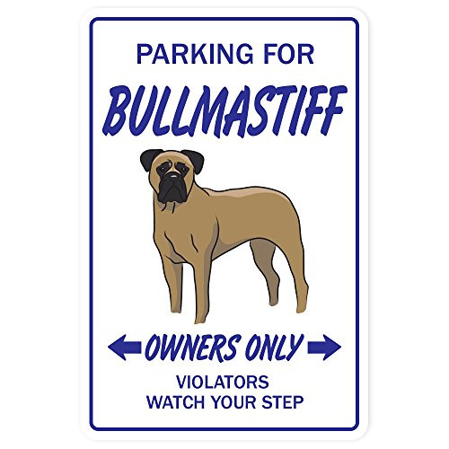 SignMission Bullmastiff Decal Dog pet Parking Road Decals Animal pup Breeder - Indoor-Outdoor - 7 Tall