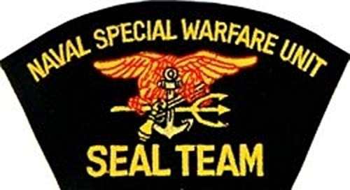 US Navy Seal Naval Special Warfare Unit Black Iron-on Patch