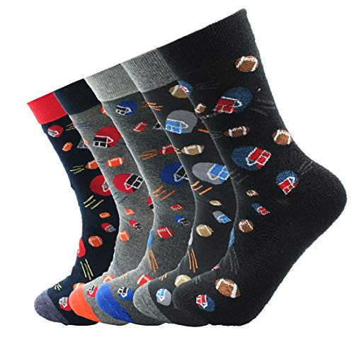 Mens Dress Socks Business Casual Work Argyle Solid Pattern Cotton Crew Sock - 5 Pack Mens Dress Socks Business Casual Work Argyle Solid Pattern Cotton Crew Sock - 5 Pack