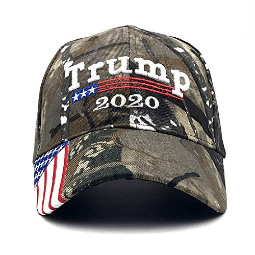 Donald Trump Hat Camouflage Cap Keep America Great MAGA Hat President 2020 American Flag USA -Camouflage- -Camouflage- -Camouflage-