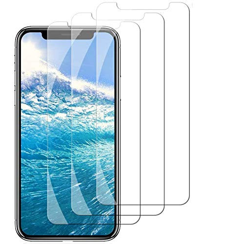 Compatible with iPhone 11 and iPhone XR Screen Protector 6-1 Inch Tempered Glass Film for iPhone XR and iPhone 11 3-Pack Clear