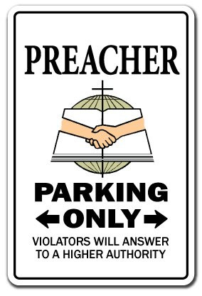 Preacher Sign Baptist preachers Signs Minister Church Preach - Indoor-Outdoor - 20 Tall