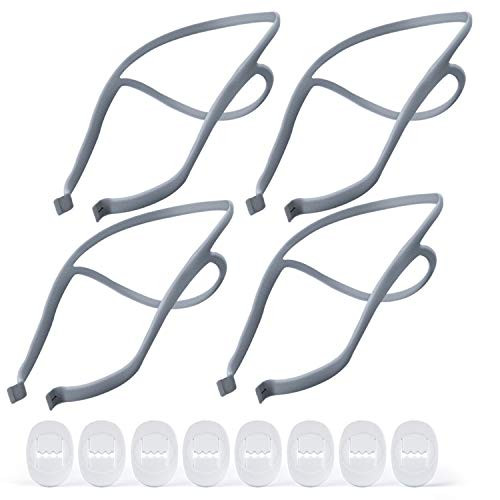 4PCS CPAP Headgear Compatible with ResMed Airfit P10 Headgear  Replacement Headgear Strap for Airfit P10 Nasal Mask Cushions  Included 4 Elastic Headg