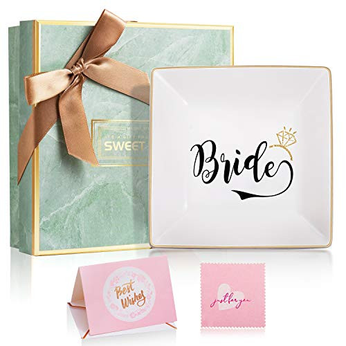Wedding Gifts for Couple Engagement Gifts for Women Bride Bridal Shower Gift Ideas Trinket Dish Bride to Be Gifts for Her - Engaged Gifts for Bachelo Wedding Gifts for Couple Engagement Gifts for Women Bride Bridal Shower Gift Ideas Trinket Dish Bride to Be Gifts for Her - Engaged Gifts for Bachelo