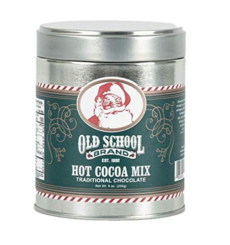 Old School Brand Traditional Chocolate Santa Claus Hot Cocoa Mix - 9 Ounce Tin