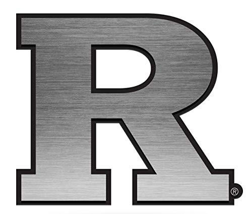 Rutgers Scarlet Knights Antique Nickel Auto Emblem