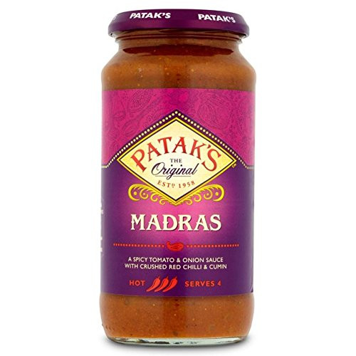Pataks Madras Curry Paste Hot 10oz
