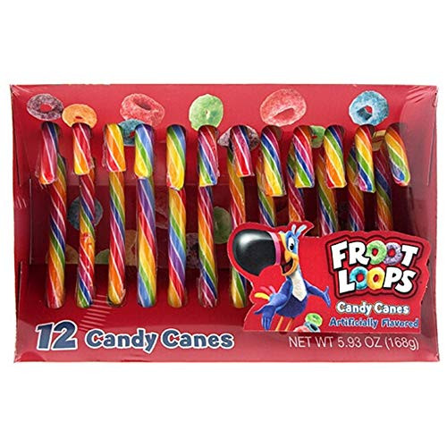 Froot Loops Candy Canes Limited Edition Fruit Flavor Stocking Stuffers 5-93 ounce Froot Loops Candy Canes Limited Edition Fruit Flavor Stocking Stuffers 5-93 ounce