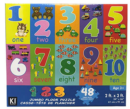 123 Jumbo Floor Puzzle - 48 Pieces