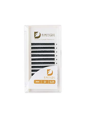 Premium D Curl 8-15mm Semi Permanent Individual Eyelash Extensions 0-25mm Thickness False Mink Silk Volume Lashes Extensions Professional Salon Use-D