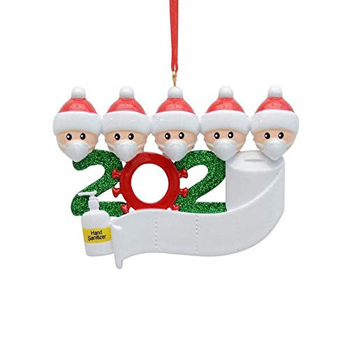ANWARKA Christmas Quarantine Personalized Ornaments  Xmas Christmas Tree Hanging Ornaments Survivor Family Ornament Decor Christmas Charm Personalized