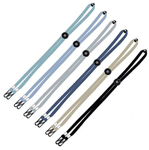 Elastic Mask Lanyard for Face Mask Adjustable Length Mask Lanyard for Kids Women Men Breakaway Lanyard Strap with Clip