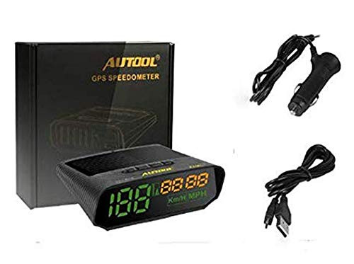 AUTOOL X100 Car HUD GPS Speedometer Head Up Display Digital Meter Car Speedometer Overspeed MPH-KM-h Alarm Speedometer OverSpeed Fatigue Driving Alarm