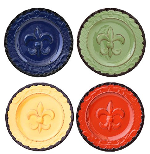Tuscany Fleur De Lis 10" Dinner Plate (Set of 4)