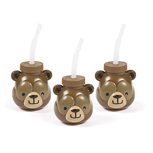 Fun Express Woodland Party Bear Molded Sipper Cup (8)