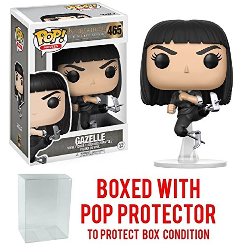 Funko Pop! Movies: Kingsman The Secret Service - Gazelle Vinyl Figure (Bundled with Pop BOX PROTECTOR CASE)