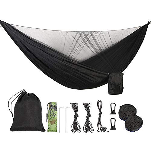valuehall Camping Hammock with Net Double Hammock Portable Hammocks Parachute Nylon Hammock for Indoor Outdoor  Hiking  Camping  Backpacking  Travel