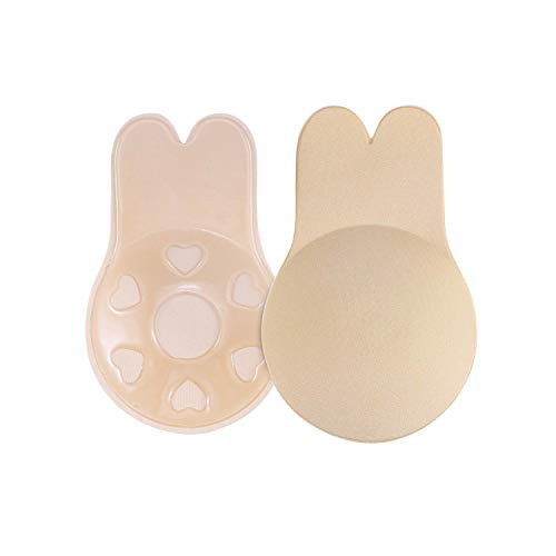 Hovinso Adhesive Bra Strapless Sticky Invisible Bra for Backless or Strapless Dresses Push up Bra -C-D Cup Beige- Hovinso Adhesive Bra Strapless Sticky Invisible Bra for Backless or Strapless Dresses Push up Bra -C-D Cup Beige-
