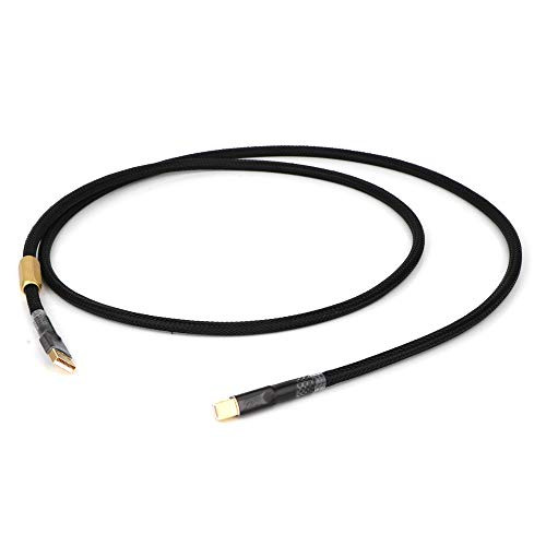 Monosaudio HiFi DIY USB Cable Type A to Type B HiFi Data Cable USB 2-0 Cables high-end Grade USB Cable for DAC USB Cable -0-5M-