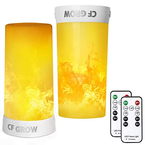 LED Flame Effect Light CFGROW USB Rechargeable Battery Operated Flame Lamp Fireplace Light with Remote and Timer Waterproof Dimmable 4 Modes Flameless LED Flame Effect Light CFGROW USB Rechargeable Battery Operated Flame Lamp Fireplace Light with Remote and Timer Waterproof Dimmable 4 Modes Flameless