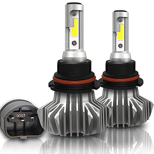 9007-HB5 Bulbs 50W 5000Lumens Led Headlight Bulbs Super Bright LED Waterproof High Low Beam Headlights Conversion Kit 6500K Cool White IP68 Halogen re