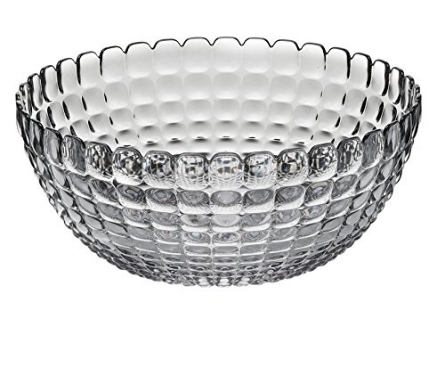 Guzzini Tiffany Collection Large Serving Bowl, 101-Fluid Ounces, Sky Grey