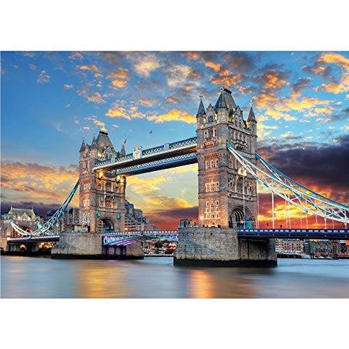 Puzzles for Adults 1000 Piece - Jigsaw Puzzles 1000 Pieces for Adults or Kid London Bridge - Jigsaw Puzzles Indoor Toy - 29-53 19-68 INCH Puzzles for Adults 1000 Piece - Jigsaw Puzzles 1000 Pieces for Adults or Kid London Bridge - Jigsaw Puzzles Indoor Toy - 29-53 19-68 INCH