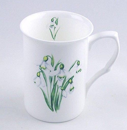 Snowdrop Chintz - Fine English Bone China Mug - England Snowdrop Chintz - Fine English Bone China Mug - England
