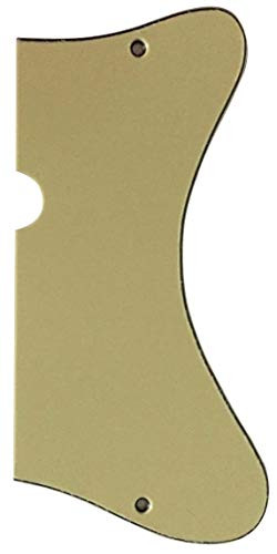 Fits Danelectro U2 Style Guitar Pickguard -3 Ply Vintage Yellow-