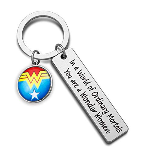 Wonder Woman Gift DC Comics Inspired Gift Girl Power Diana Prince Gift in a World of Ordinary Mortals Wonder Women Keychain Wonder Woman Gift DC Comics Inspired Gift Girl Power Diana Prince Gift in a World of Ordinary Mortals Wonder Women Keychain