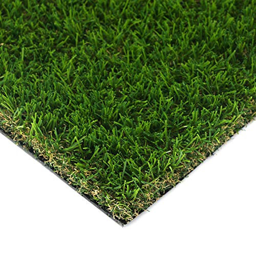 HouseAid Realistic Indoor-Outdoor Artificial Turf Lawn  Man-Made Grass Lawn for Garden  Synthetic Landscaping Grass Mat  6-6 FT X 3-3 FT -21-8 Square