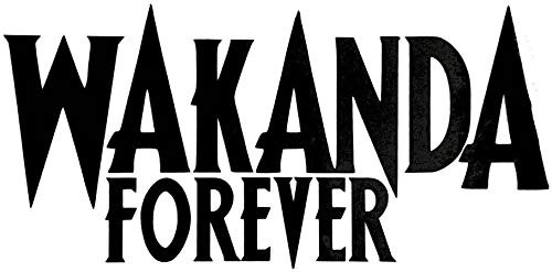 BKS Wakanda Forever Black Panther Decal Vinyl Sticker-Cars Trucks Vans Walls Laptop- Black -6-5 x 3-25 in