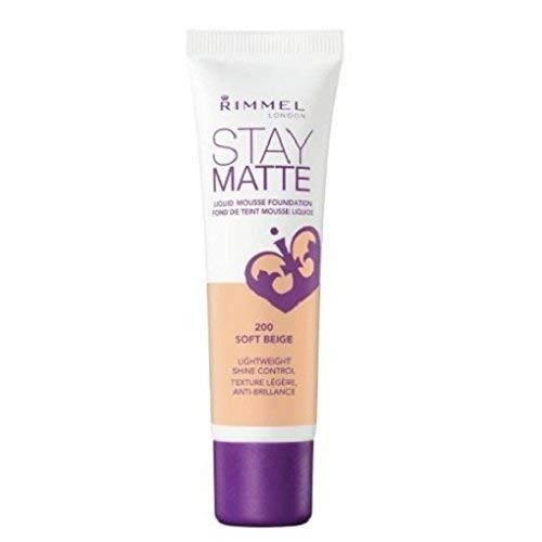 -3 Pack- RIMMEL LONDON Stay Matte Liquid Mousse Foundation - Soft Beige