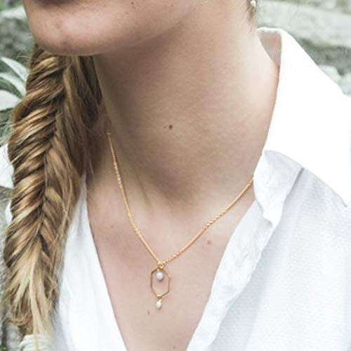 Jovono Dainty Pearl Pendant Necklaces Fashion Necklace Chain Jewelry for Women and Girls -Silver- Jovono Dainty Pearl Pendant Necklaces Fashion Necklace Chain Jewelry for Women and Girls -Silver-