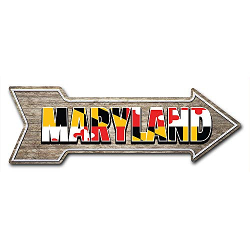 SignMission Decal Art Maryland Decal Indoor-Outdoor Decor 24 Directional Sticker Vinyl Wall Decals