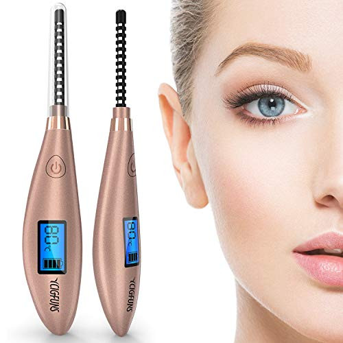 Heated Eyelash Curler Rechargeable USB Electric Eyelash Curler Professional Ceramic Mini Eyelash Curler for Natural Curling and Long Lasting LCD tem Heated Eyelash Curler Rechargeable USB Electric Eyelash Curler Professional Ceramic Mini Eyelash Curler for Natural Curling and Long Lasting LCD tem