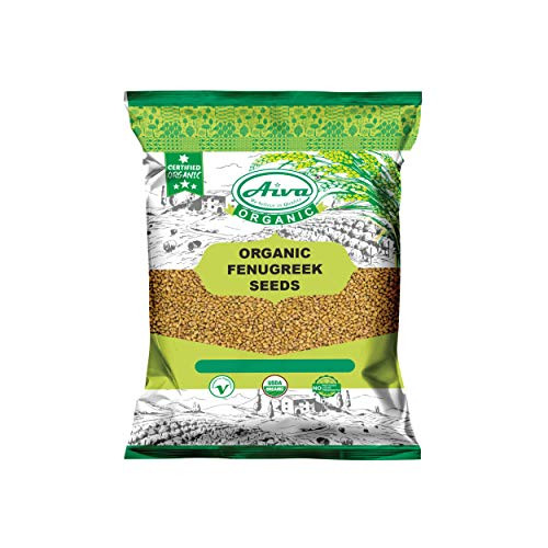AIVA Organic Fenugreek Seeds -Whole Methi- 7 oz