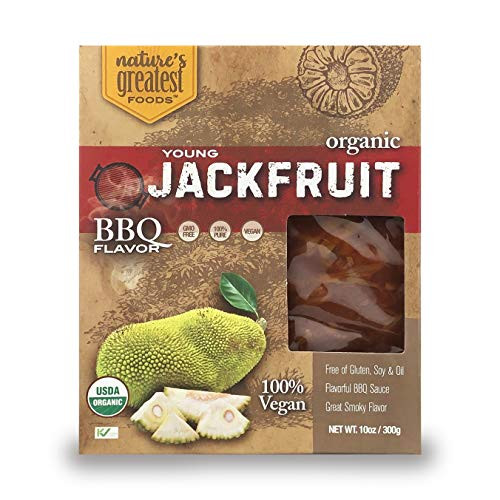 Natures Greatest Foods Organic Jackfruit BBQ Flavor Vegan Gluten-Free 10 Ounce -1 Pack- Natures Greatest Foods Organic Jackfruit BBQ Flavor Vegan Gluten-Free 10 Ounce -1 Pack-