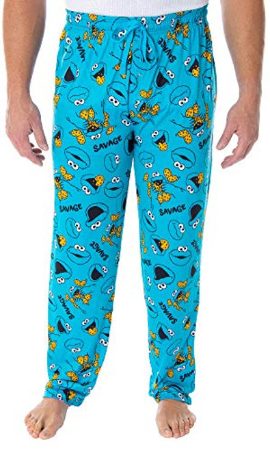 Sesame Street Mens Cookie Monster Savage Sleep Lounge Pajama Pants -Large- Sesame Street Mens Cookie Monster Savage Sleep Lounge Pajama Pants -Large-