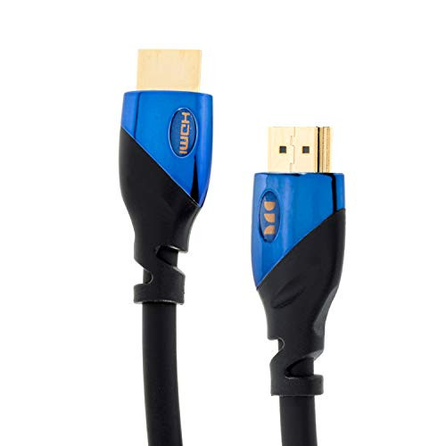 Monster Ultra High-Speed 8K Blue HDMI 2-1 Cable at 48 Gbps 12 ft