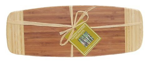 Island Bamboo 14-1/2-by-5-1/2-by-3/4-Inch Cheese and Bread Cutting Board