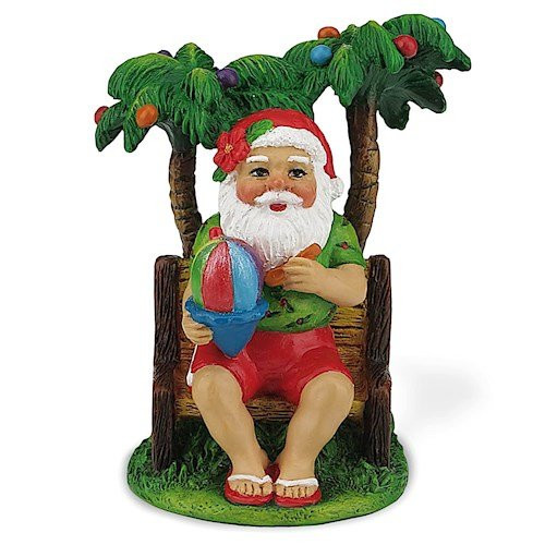 Island Heritage Shave Ice Santa Hawaiian Christmas Ornament