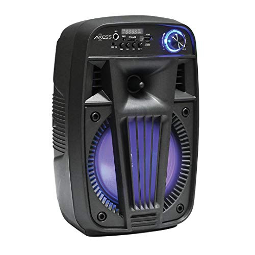 Portable Bluetooth Speaker 6-5 HD Sound for Indoor - Outdoor Parties with Built-in LED Light  Wireless PA Speaker USB  TF Card  Aux  FM and Mic Suppo