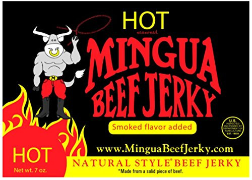Mingua Beef Jerky -Hot  7 OZ-