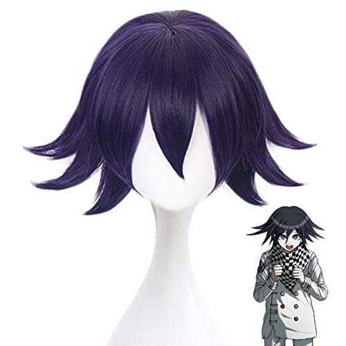 Kinylakor DanganRonpa Kokichi Ouma Cosplay Wig Heat Resistant Synthetic Wigs for Anime Comic Con Halloween Cosplay Custumes K003I