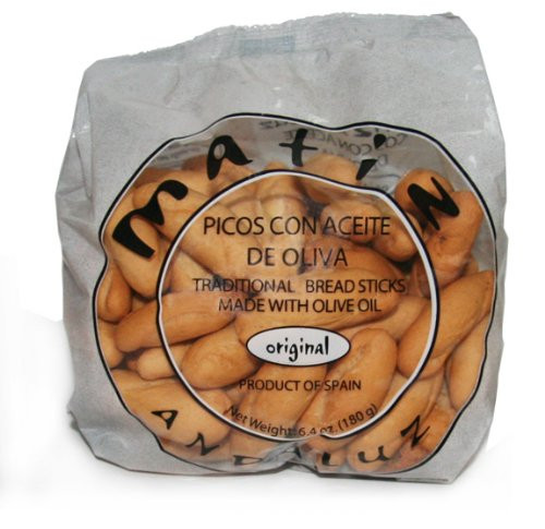 Matiz Andaluz Traditional Picos de Aceite -Breadsticks Made with Olive Oil-  7-Ounce Unit -Pack of 4-