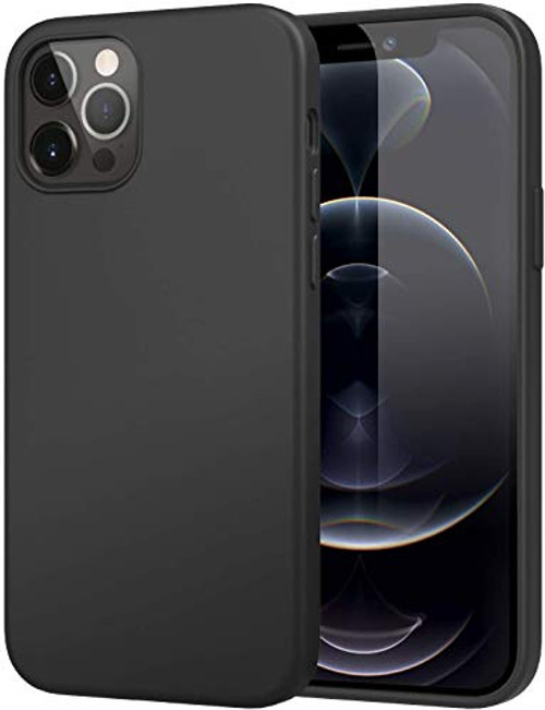 MoKo Compatible with iPhone 12 Pro Max 6-7 Inch 2020 Case  Shockproof Slim Fit Liquid Silicone Gel Rubber Protective Case Soft Touch Back Cover Fit wi