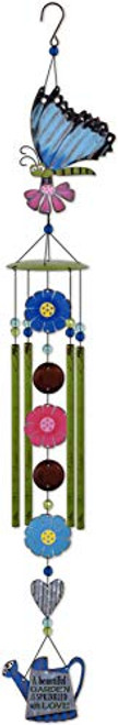 Sunset Vista Designs 93356 Country Gardens Wind Chime  Butterfly