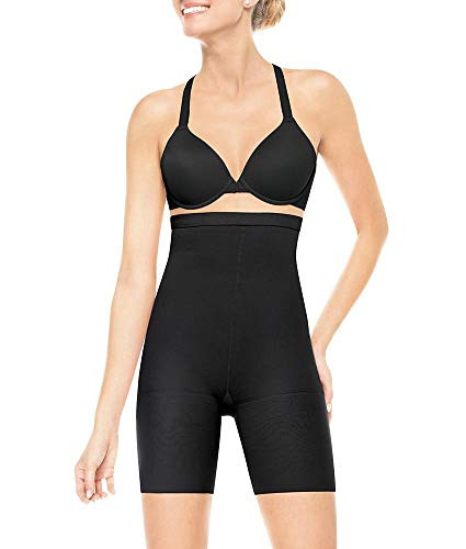 Assets Red Hot Label Body Shapers High-Waist Mid-Thigh Super Control -6  Blackest Black-