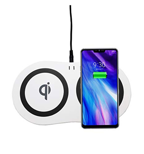 Dual Wireless Charger by Azpen Qi-Certified for iPhone 11 11 Pro 11 Pro Max XR Xs Max XS X 8 8 Plus 10W Fast-Charging Galaxy S20 S10 S9 S8 Dual Wireless Charger by Azpen Qi-Certified for iPhone 11 11 Pro 11 Pro Max XR Xs Max XS X 8 8 Plus 10W Fast-Charging Galaxy S20 S10 S9 S8